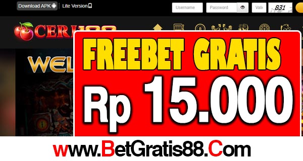 Ceri188 Freebet Gratis Rp 15.000 Tanpa Deposit