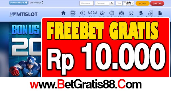 M11Slot Freebet Gratis Rp 10.000 Tanpa Deposit