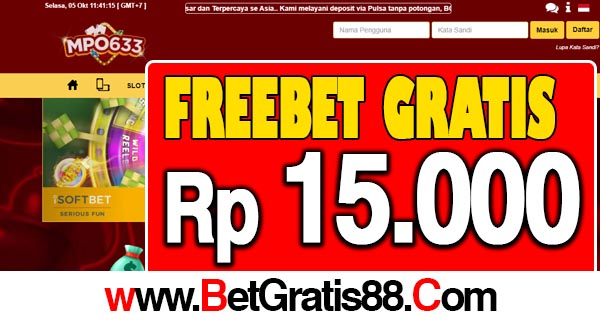 MPO633 Freebet Gratis Rp 15.000 Tanpa Deposit