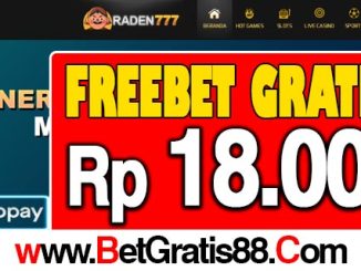 Raden777 Freebet Gratis Rp 18.000 Tanpa Deposit