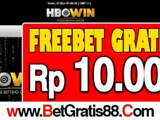 HBOWin Freebet Gratis Rp 10.000 Tanpa Deposit