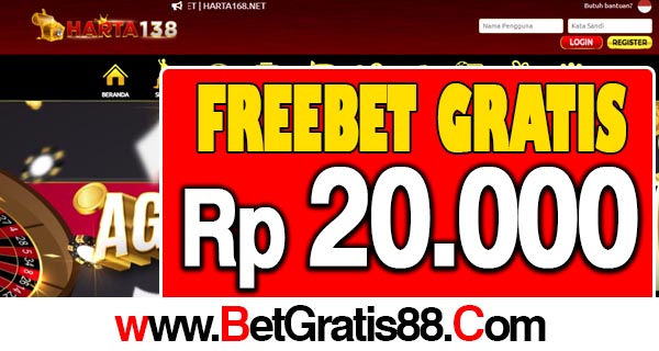 Harta138 Freebet Gratis Rp 20.000 Tanpa Deposit