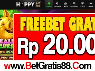 HappyBet188 Freebet Gratis Rp 20.000 Tanpa Deposit