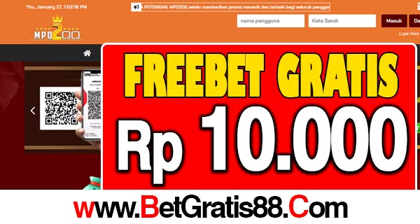 MPO2QQ Freebet Gratis Rp 10.000 Tanpa Deposit