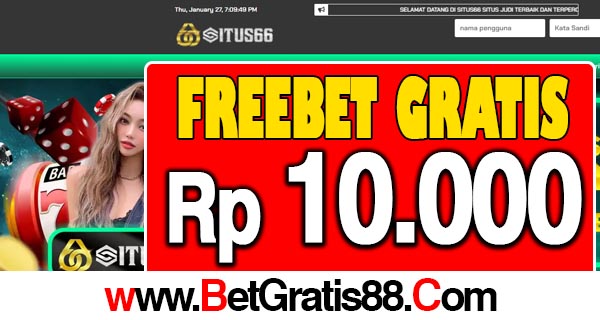 Situs66 Freebet Gratis Rp 10.000 Tanpa Deposit