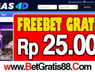 Vegas4D Freebet Gratis Rp 25.000 Tanpa Deposit