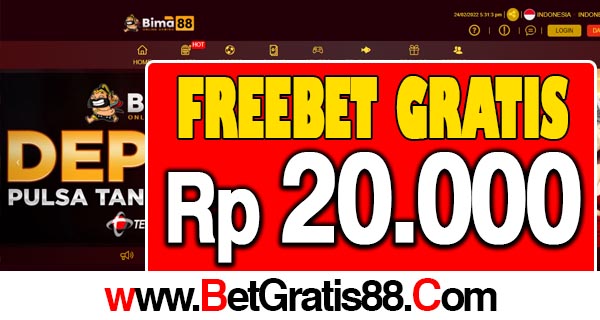 BIMA88 Freebet Gratis Rp 20.000 Tanpa Deposit