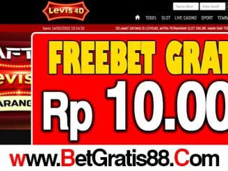 Levis4D Freebet Gratis Rp 10.000 Tanpa Deposit