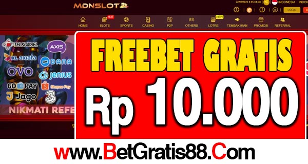 MDNSlot Freebet Gratis Rp 10.000 Tanpa Deposit