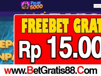 PASAR5000 Freebet Gratis Rp 15.000 Tanpa Deposit