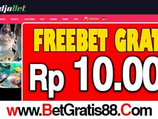 RadjaBet Freebet Gratis Rp 10.000 Tanpa Deposit