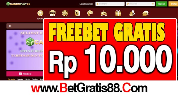 CanduPlay88 Freebet Gratis Rp 10.000 Tanpa Deposit