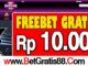 Beri88 Freebet Gratis Rp 10.000 Tanpa Deposit