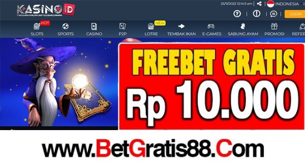 KASINOID Freebet Gratis Rp 20.000 Tanpa Deposit