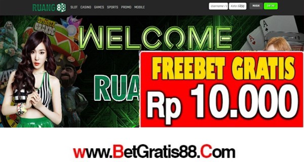 RUANG88 Freebet Gratis Rp 10.000 Tanpa Deposit