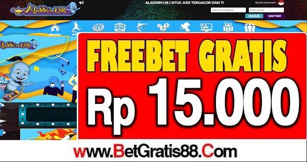 ALADDIN138 Freebet Gratis Rp 15.000 Tanpa Deposit