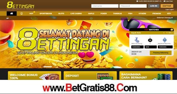 BETTINGAN BONUS SLOT 100% NEW MEMBER