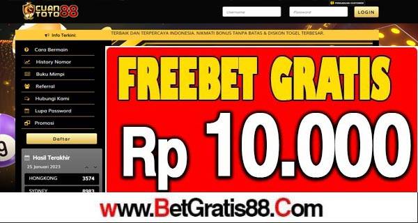 CUANTOTO88 Freebet Gratis Rp 10.000 Tanpa Deposit