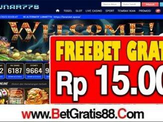 LUNAR778 Freebet Gratis Rp 15.000 Tanpa Deposit