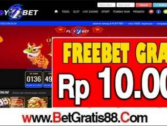 PLAY77BET Freebet Gratis Rp 10.000 Tanpa Deposit