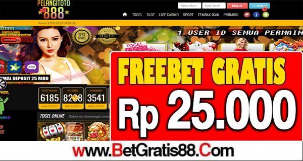 PELANGITOTO888 Freebet Gratis Rp 25.000 Tanpa Deposit