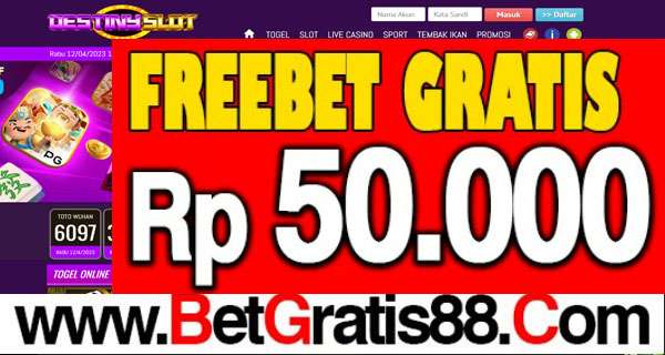 DESTINYSLOT Freebet Gratis Rp 50.000 Tanpa Deposit