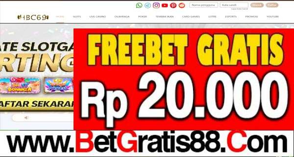 HBC69 Freebet Gratis Rp 20.000 Tanpa Deposit