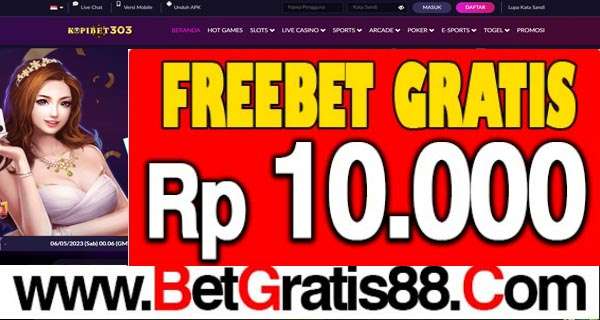 KOPIBET303 Freebet Gratis Rp 10.000 Tanpa Deposit