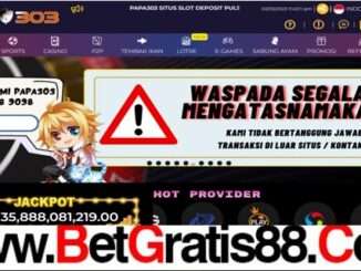 PAPA303 BONUS DEPOSIT SLOT 100% BONUS