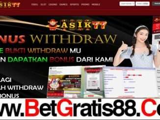 ASIK77 BONUS SLOT 100% NEW MEMBER