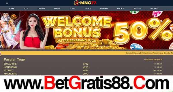 MNC77 BONUS SLOT 50% NEW MEMBER