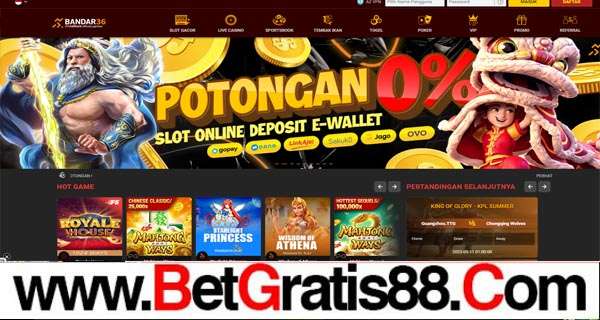 BANDAR36 BONUS GAME SLOT 100% MEMBER BARU