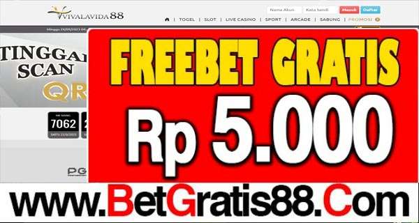 VIVALAVIDA88 Freebet Gratis Rp 5.000 Tanpa Deposit