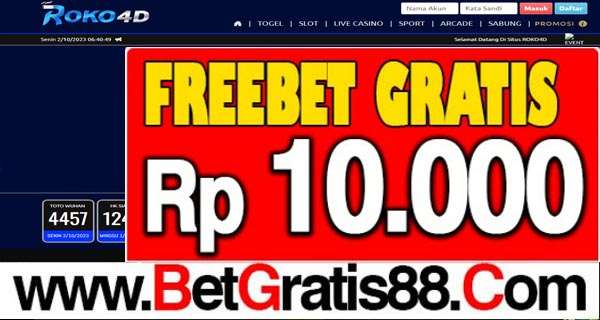 ROKO4D Freebet Gratis Rp 10.000 Tanpa Deposit