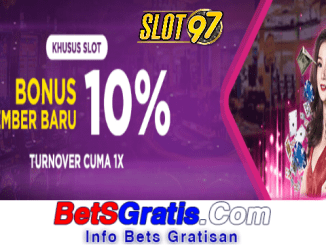 Slot97 Freebet Gratis Rp 10.000 Tanpa Deposit