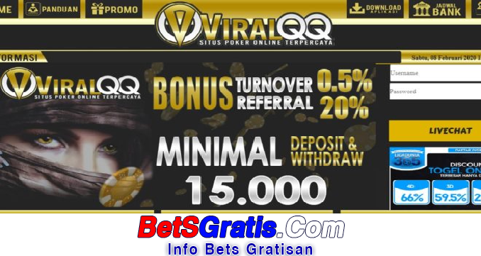 Viralqq Freebet Gratis Rp 10.000 Tanpa Deposit